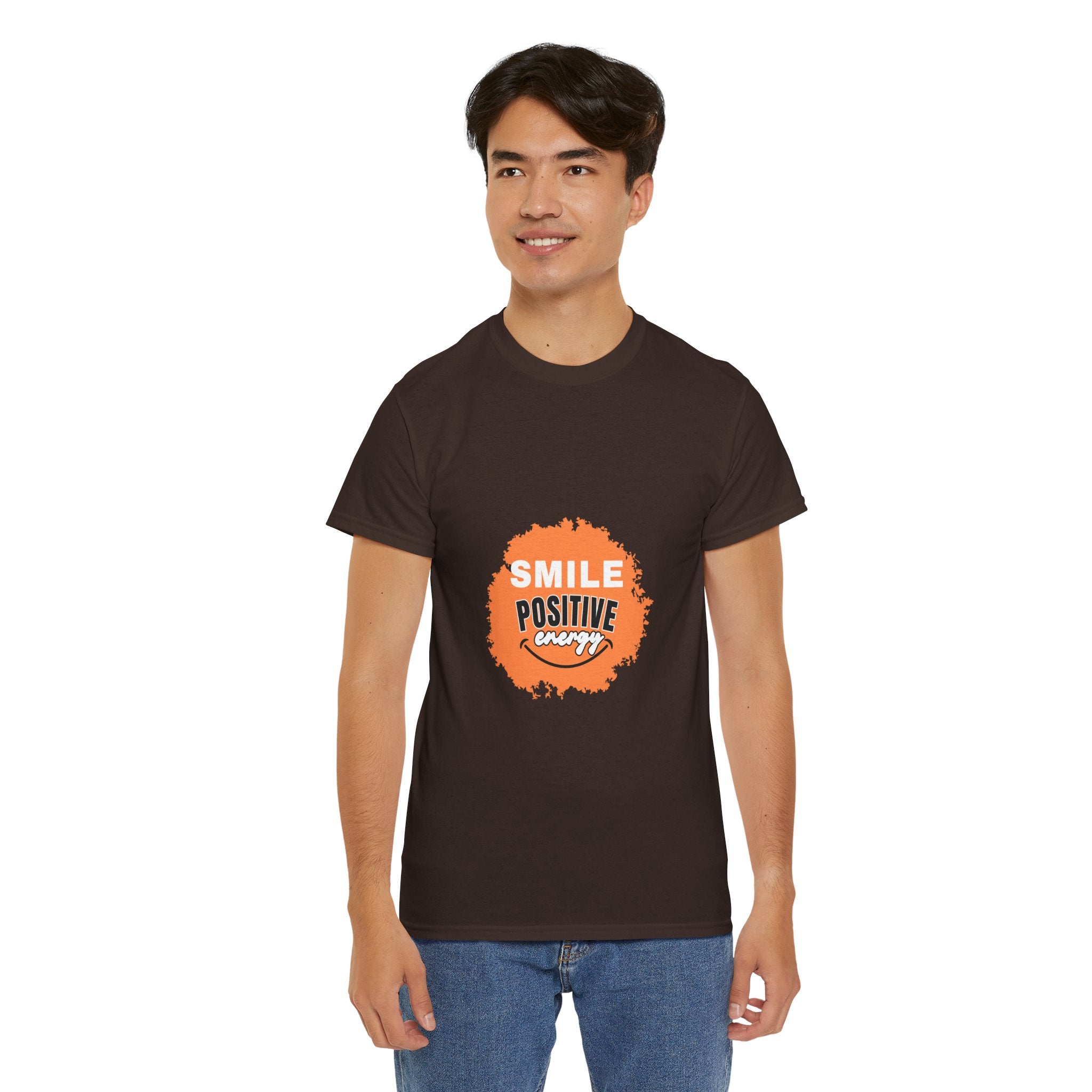 Positive Energy Unisex Tee | Smile Shirt, Gift for Friends, Motivational Apparel, Everyday Wear, Feel Good Fashion