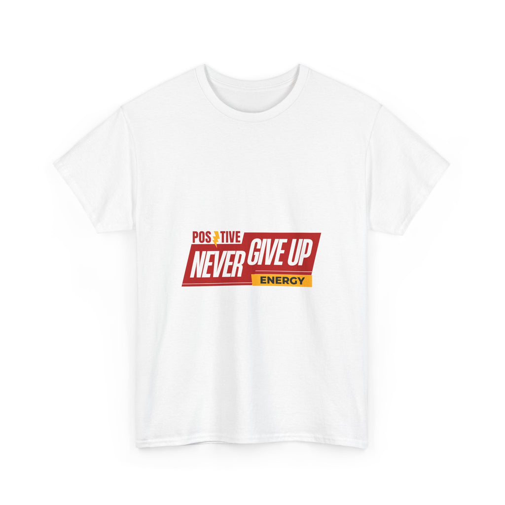 Positive Energy Unisex Heavy Cotton Tee - Motivational T-Shirt for Everyday Wear, Gifts, Wellness Events, Encouragement