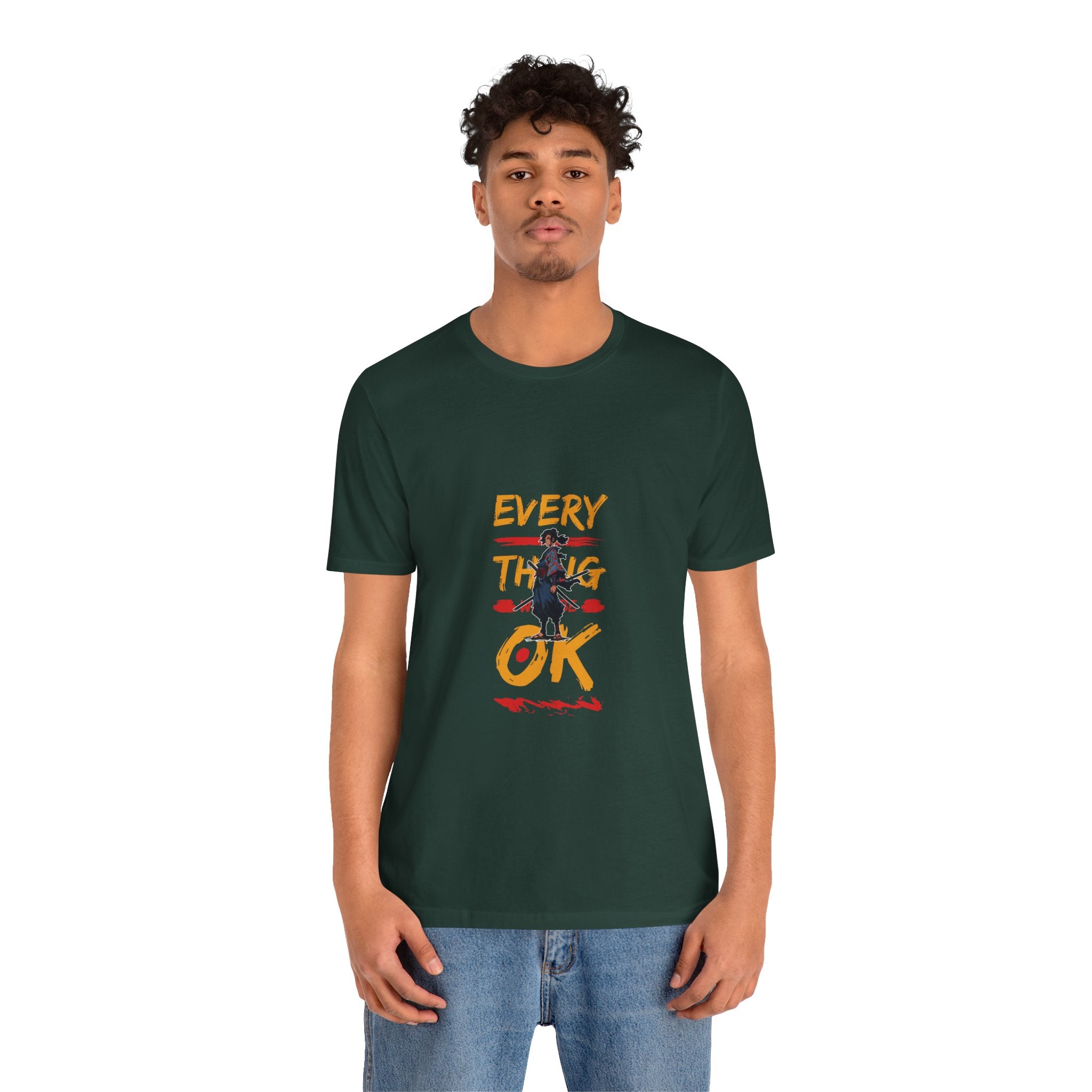 Every Thing OK Tee, Casual T-Shirt, Unisex Summer Wear, Motivational Graphic Tee, Positive Vibes Shirt, Gift for Friends