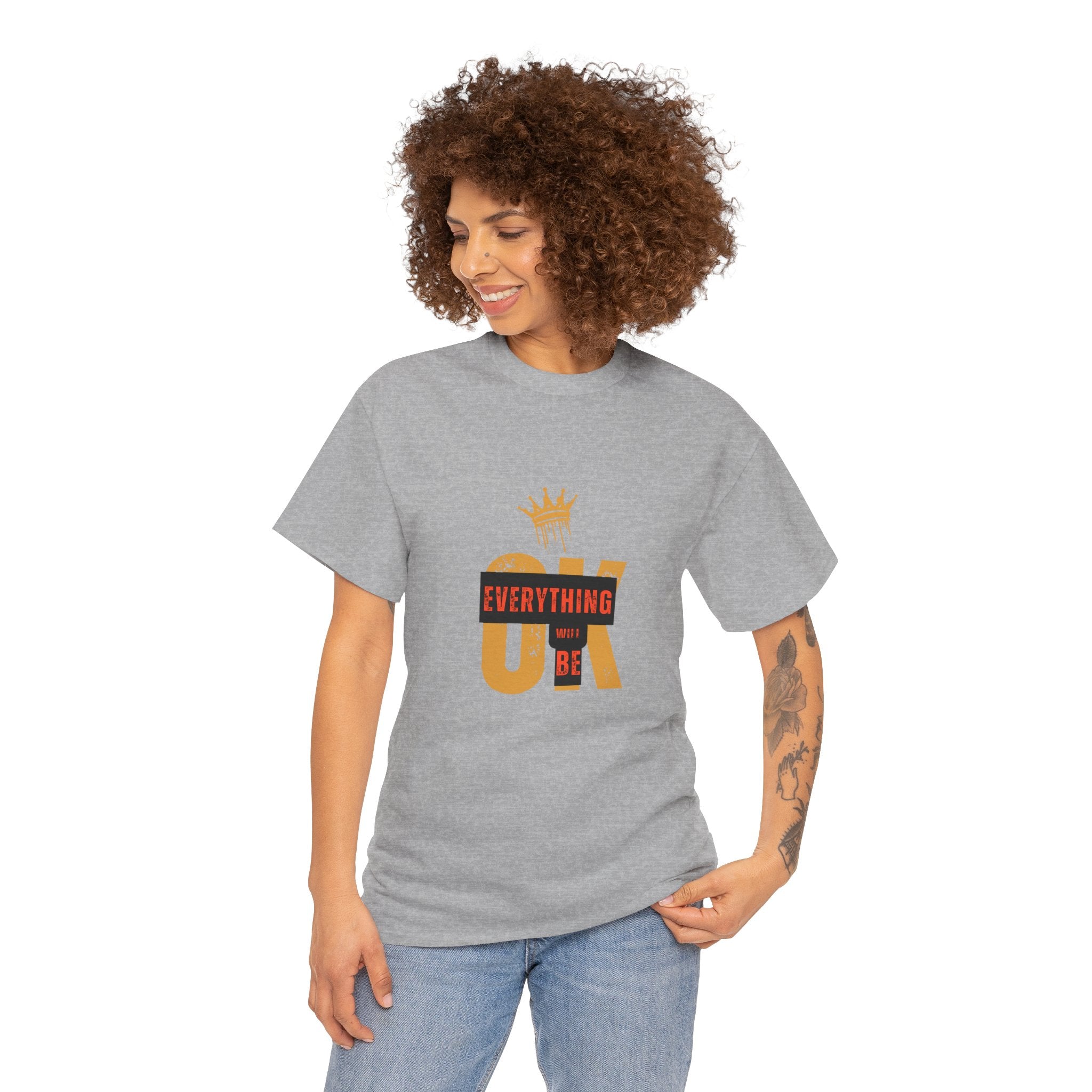 Everything Will Be OK T-Shirt, Positive Affirmation Tee, Unisex Motivational Shirt, Gift for Friends, Uplifting Clothing