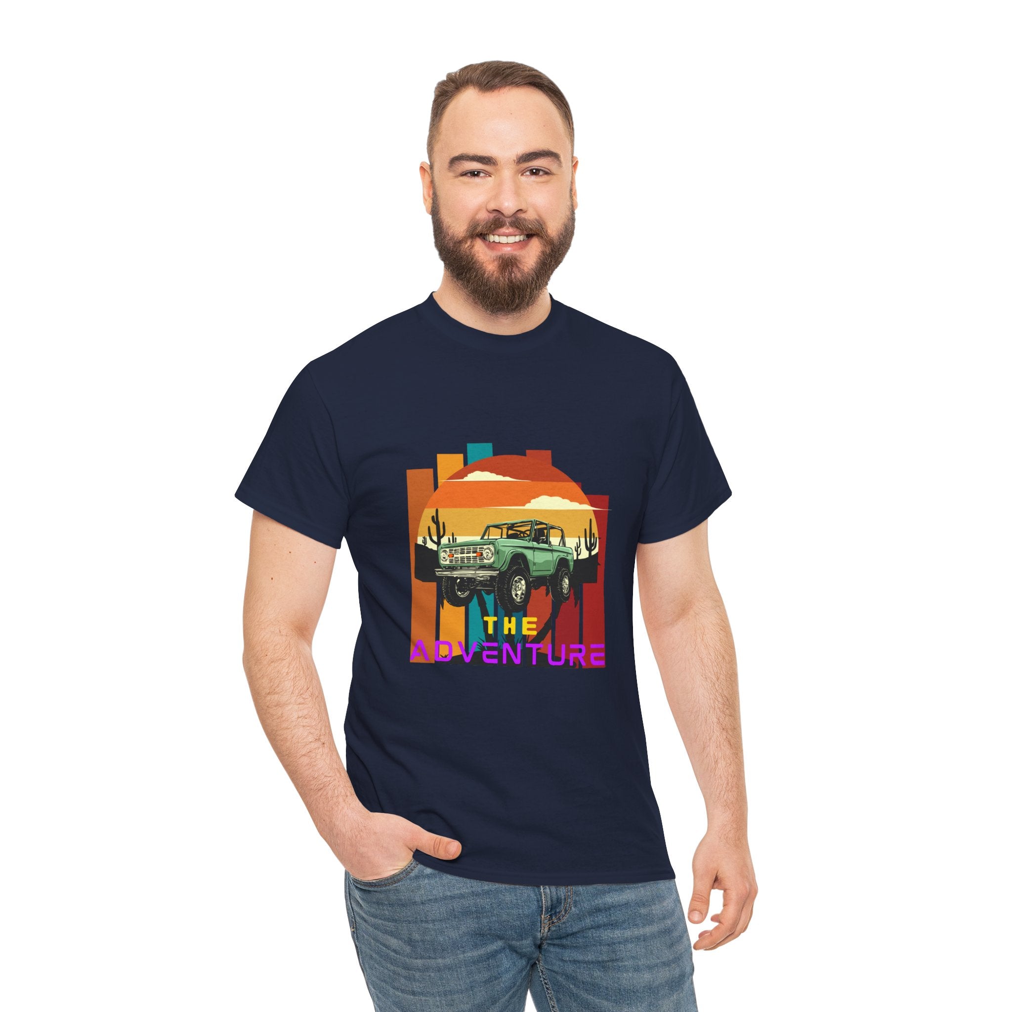 Adventure Graphic Tee, Unisex Cotton T-Shirt, Vintage Car Shirt, Outdoor Enthusiast Gift, Retro Style Apparel, Summer Adventure Top