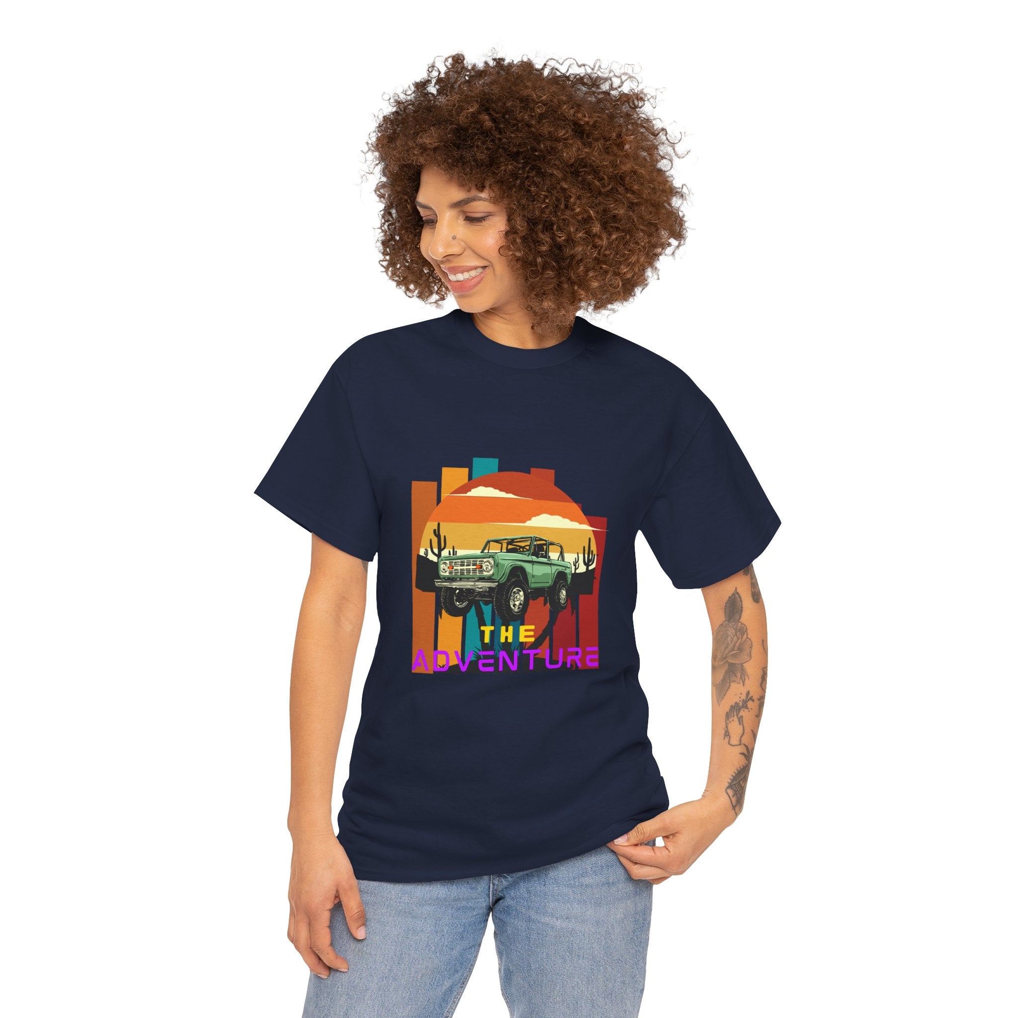 Adventure Graphic Tee, Unisex Cotton T-Shirt, Vintage Car Shirt, Outdoor Enthusiast Gift, Retro Style Apparel, Summer Adventure Top
