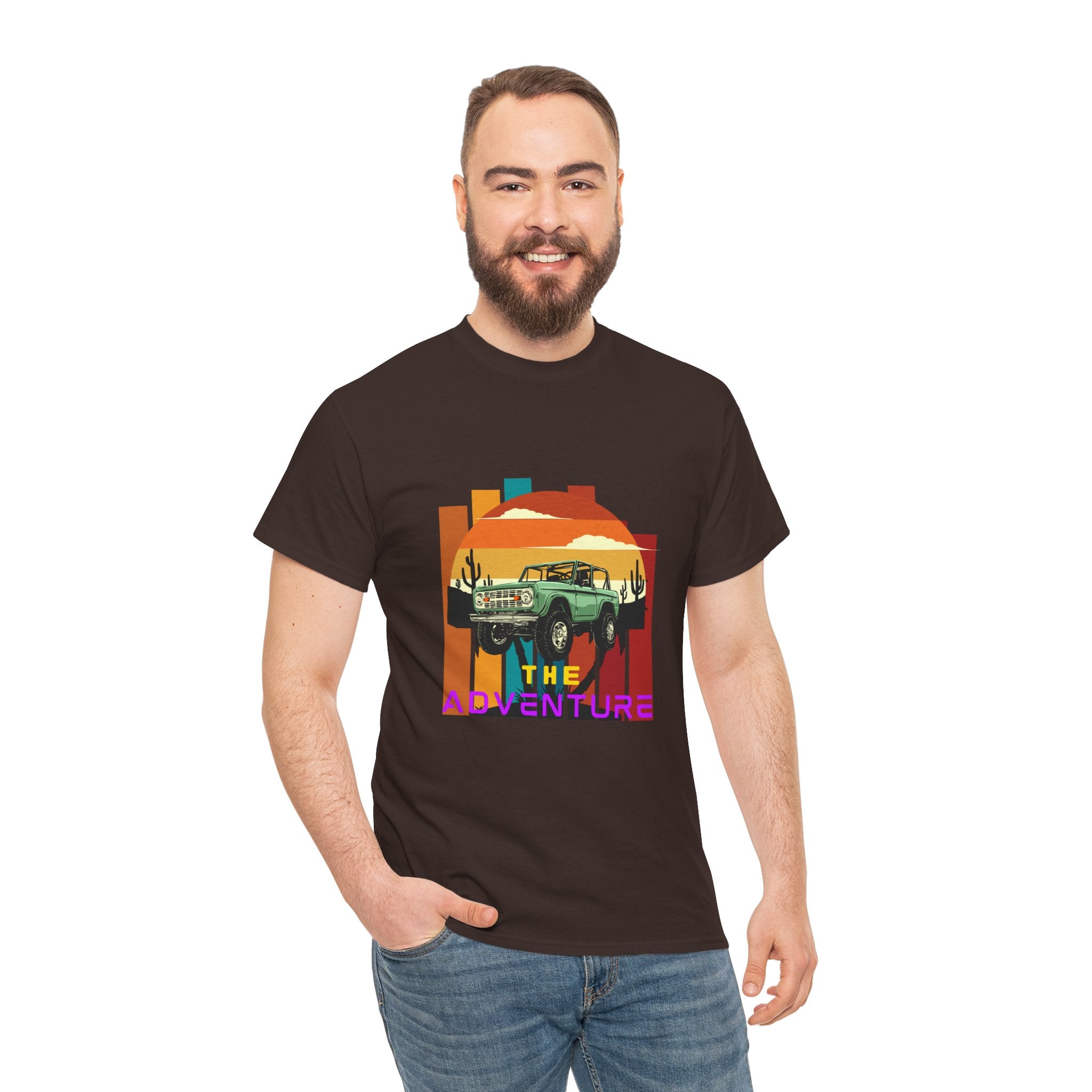 Adventure Graphic Tee, Unisex Cotton T-Shirt, Vintage Car Shirt, Outdoor Enthusiast Gift, Retro Style Apparel, Summer Adventure Top