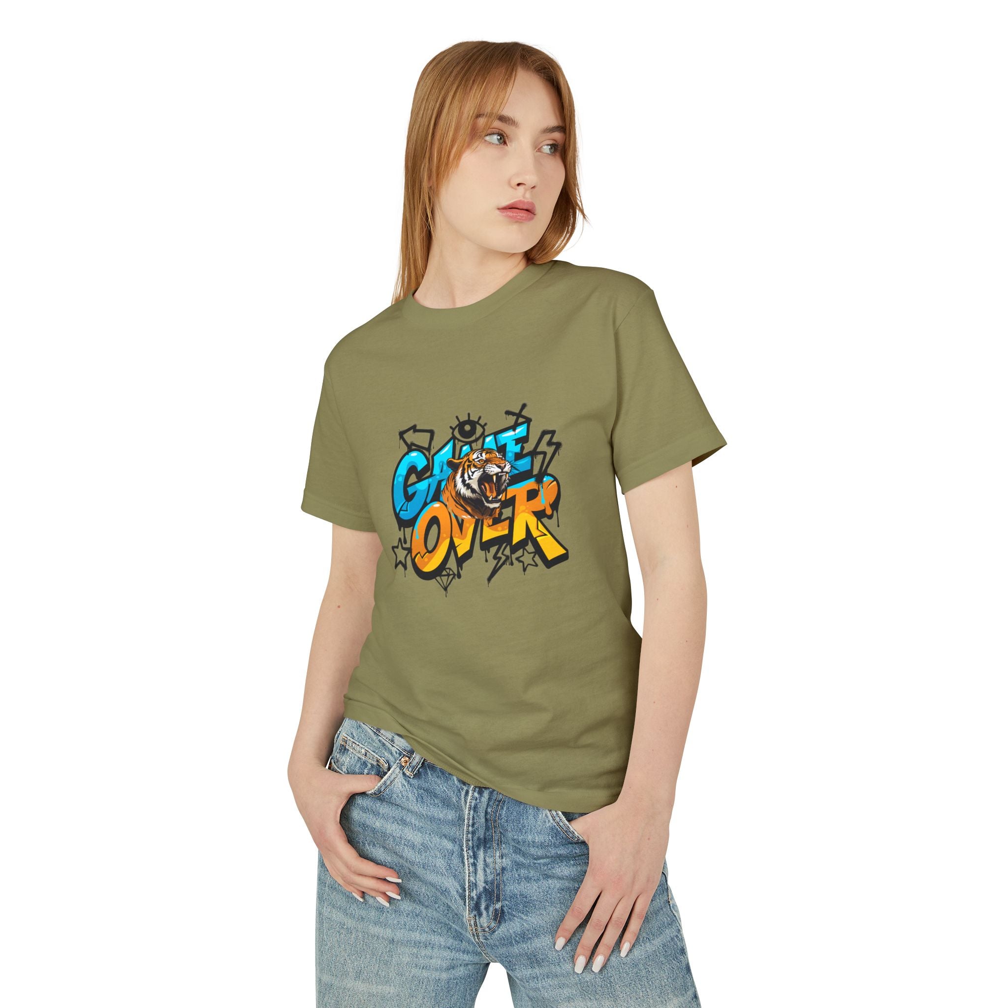 Game Over Graphic Tee, Fun Casual T-Shirt, Unisex Cotton Shirt, Gamer Gift, Trendy Streetwear, Playful Apparel