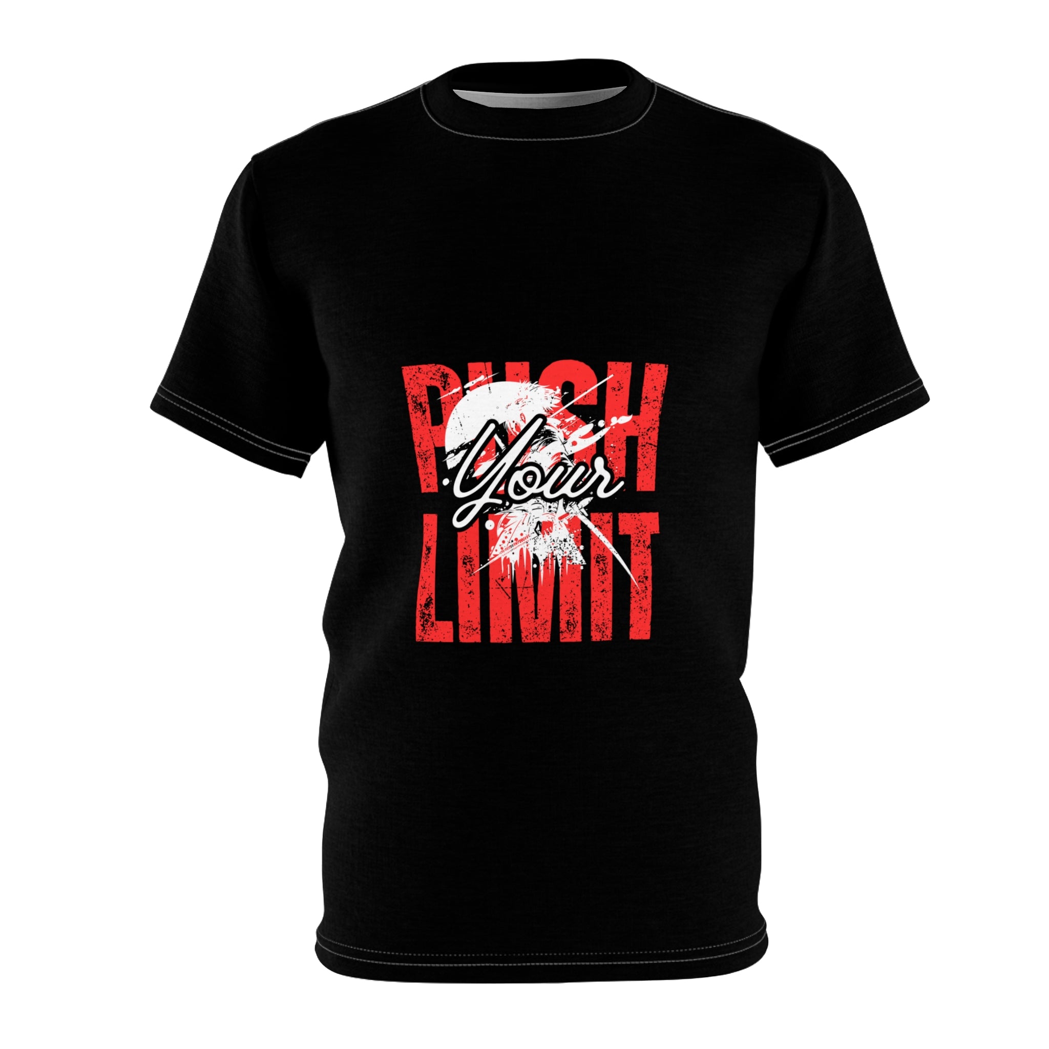 Motivational Unisex Tee - Push Your Limit, Fitness Shirt, Workout T-Shirt, Casual Wear, Gift for Gym Lovers