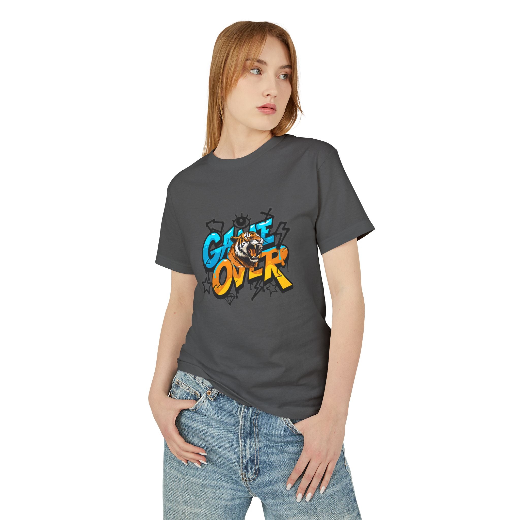 Game Over Graphic Tee, Fun Casual T-Shirt, Unisex Cotton Shirt, Gamer Gift, Trendy Streetwear, Playful Apparel