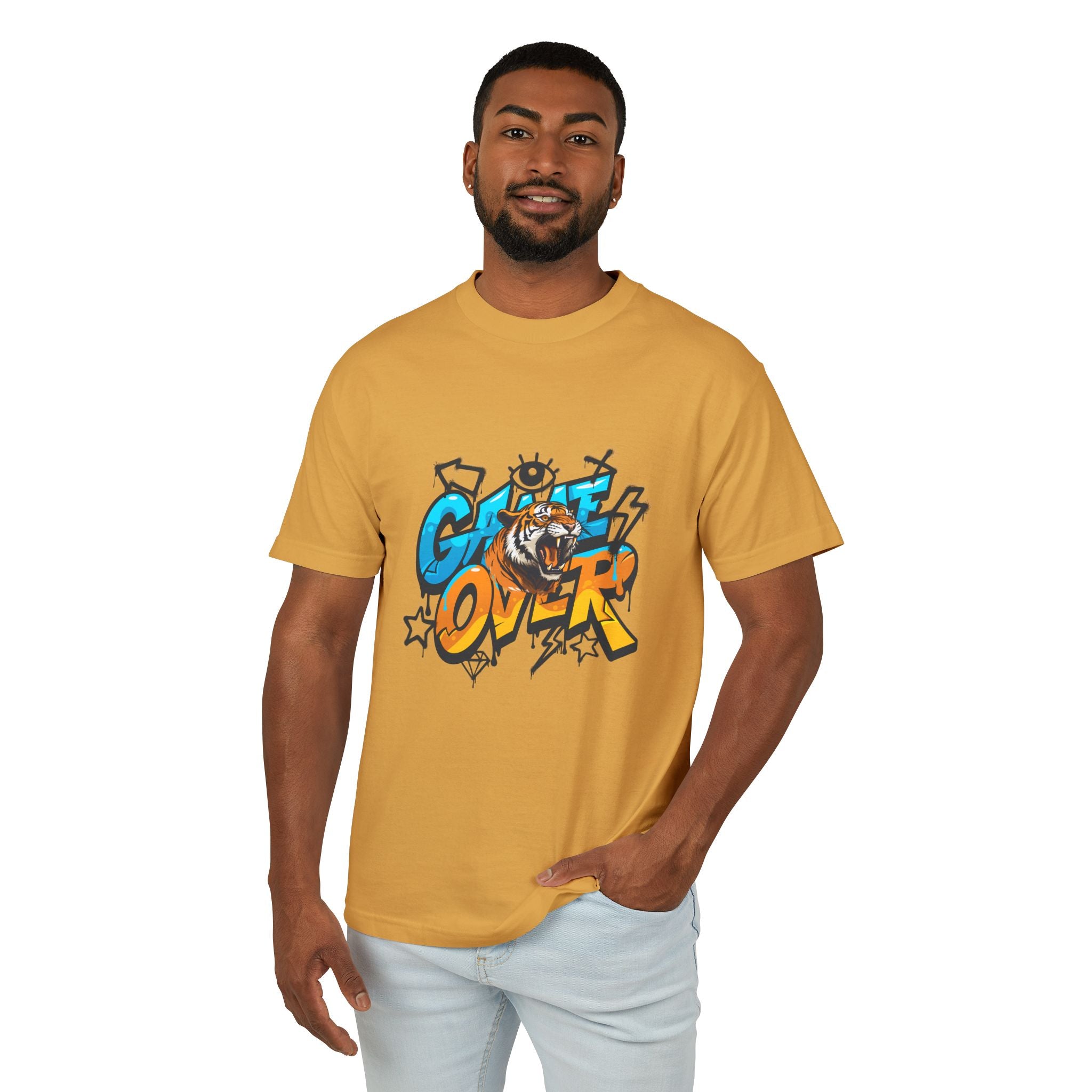 Game Over Graphic Tee, Fun Casual T-Shirt, Unisex Cotton Shirt, Gamer Gift, Trendy Streetwear, Playful Apparel