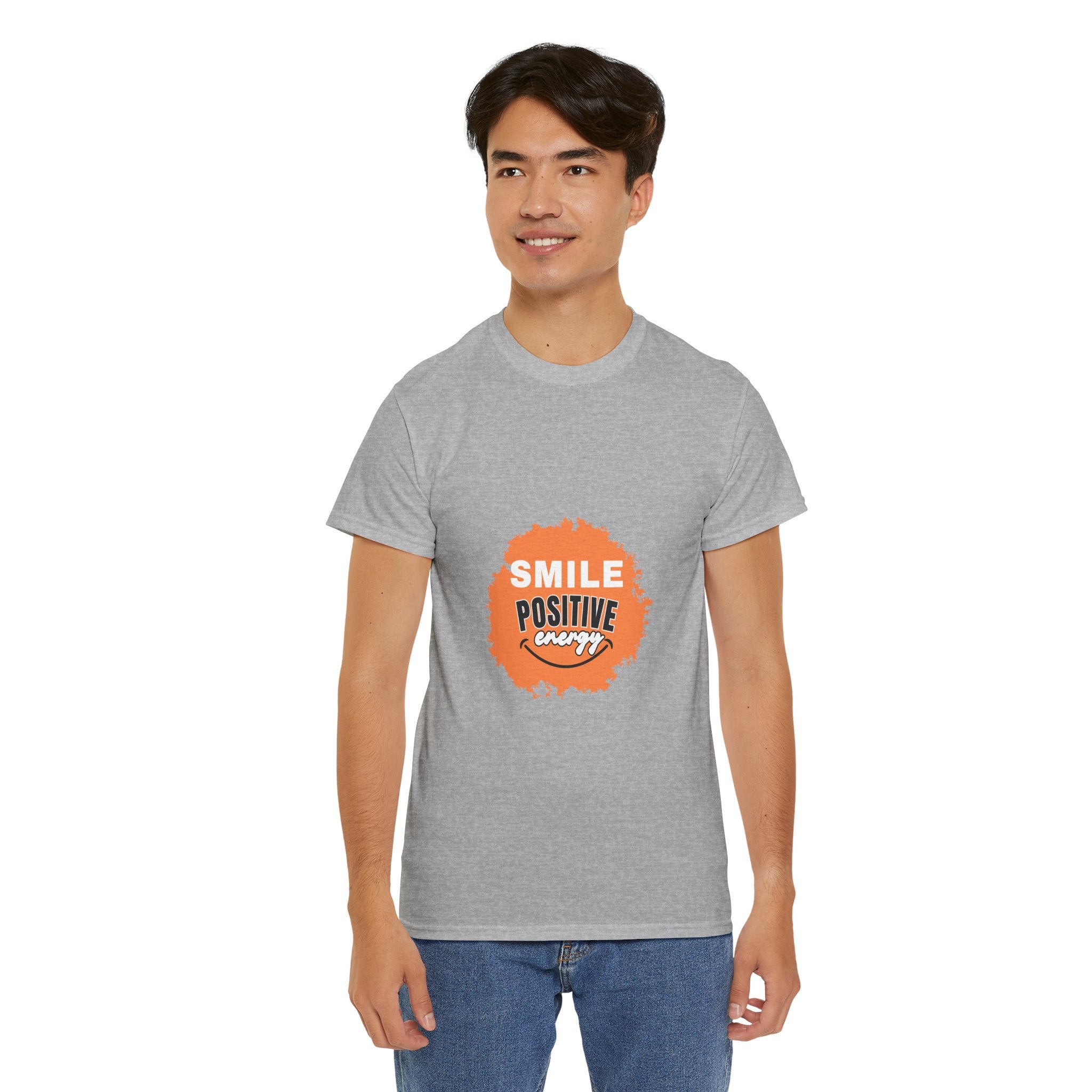 Positive Energy Unisex Tee | Smile Shirt, Gift for Friends, Motivational Apparel, Everyday Wear, Feel Good Fashion