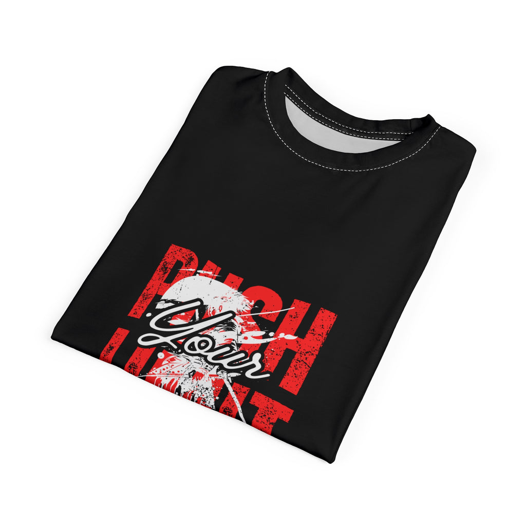 Motivational Unisex Tee - Push Your Limit, Fitness Shirt, Workout T-Shirt, Casual Wear, Gift for Gym Lovers