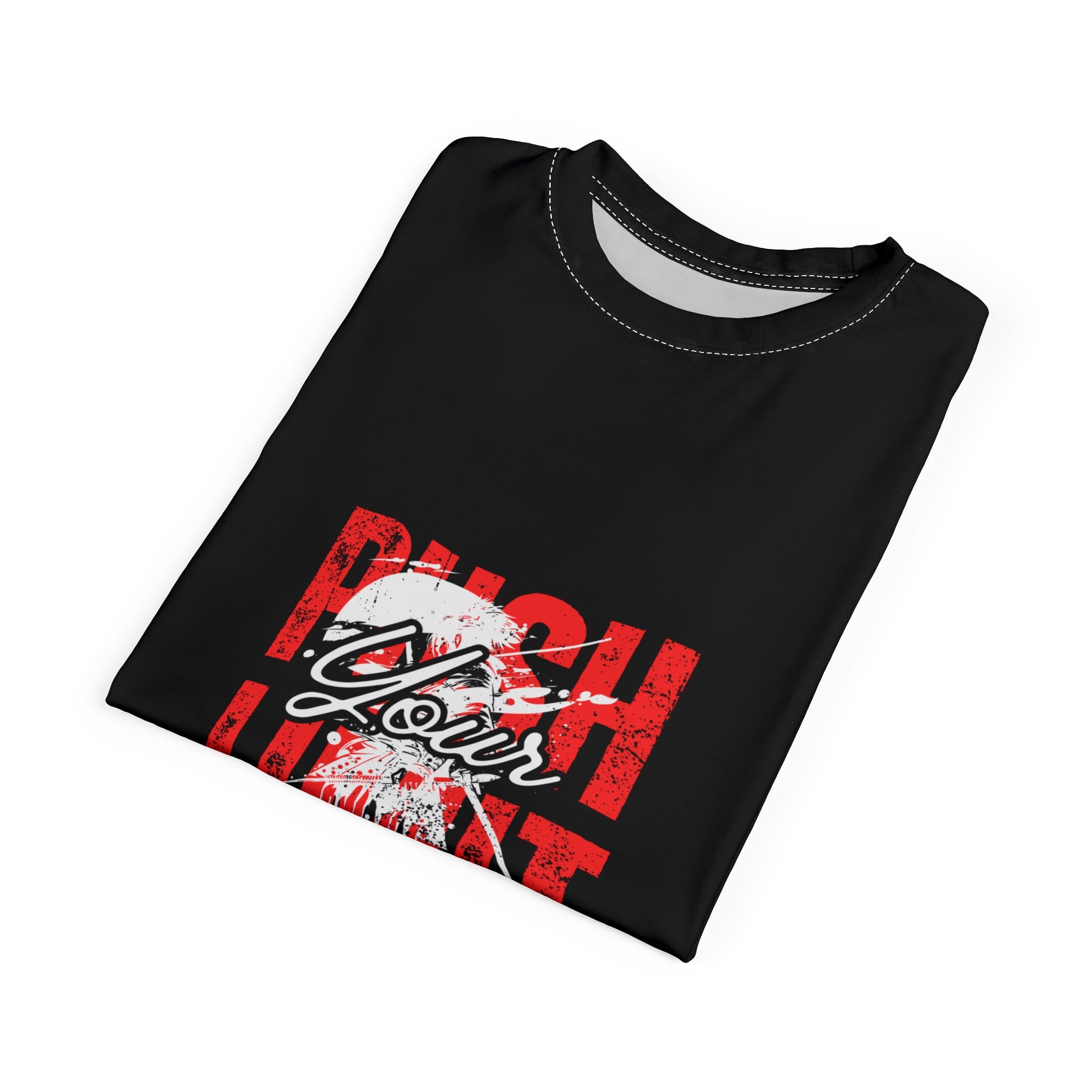 Motivational Unisex Tee - Push Your Limit, Fitness Shirt, Workout T-Shirt, Casual Wear, Gift for Gym Lovers