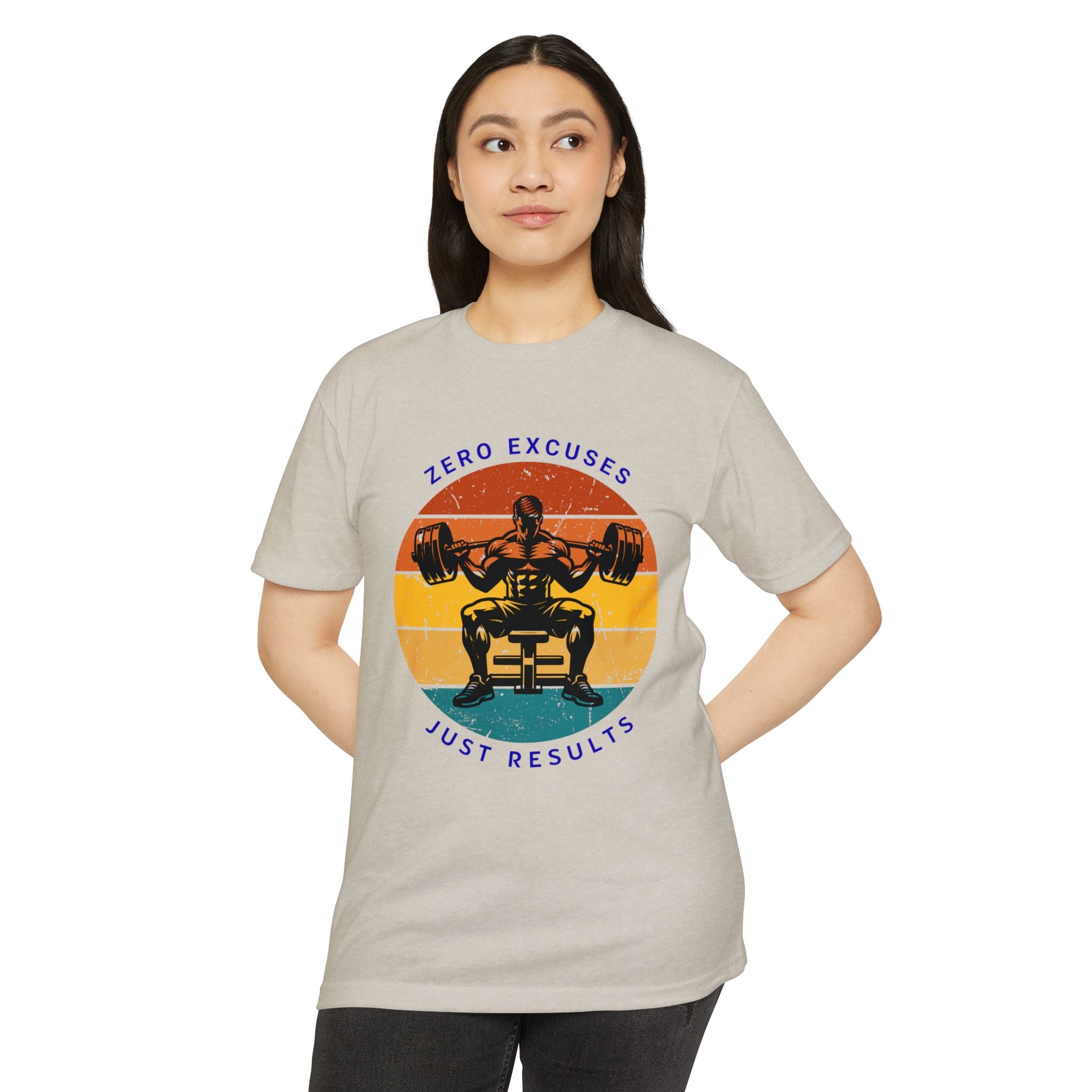 Zero Excuses Fitness T-Shirt, Motivational Workout Tee, Gym Wear, Unisex Casual Shirt, Weightlifting Apparel, Fitness Gift